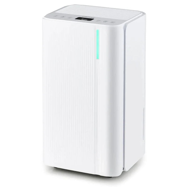 32 Pint Dehumidifier with 3.3FT Drain Hose, 24H Timer & 3-Color Indicator, 2000 Sq.Ft Portable Dehumidifier for Basement, Bedroom, Bathroom